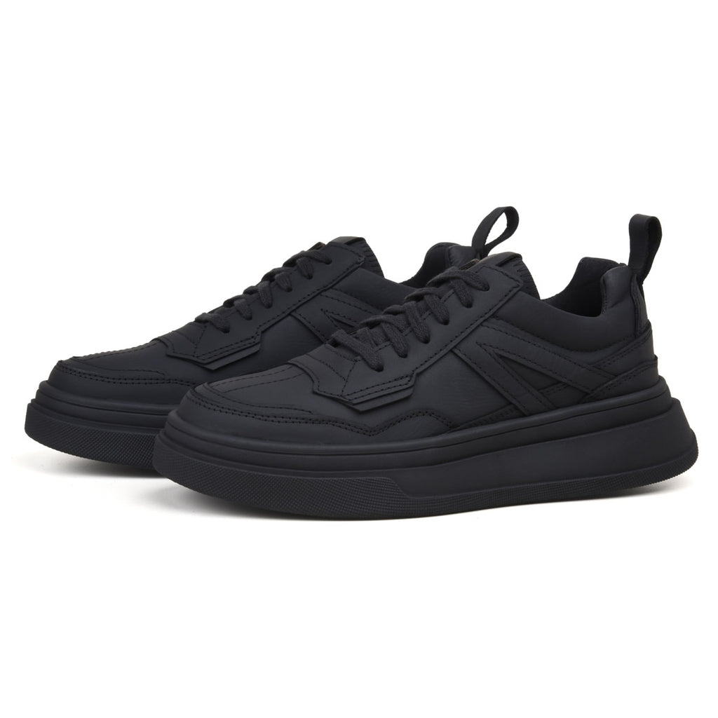 All Black Alex Leather Sneakers