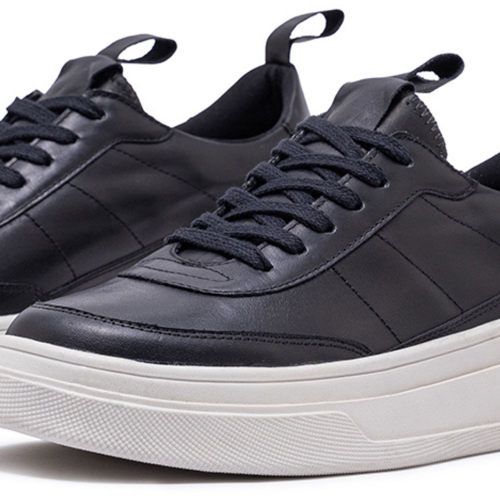 Black Colter Leather Sneakers