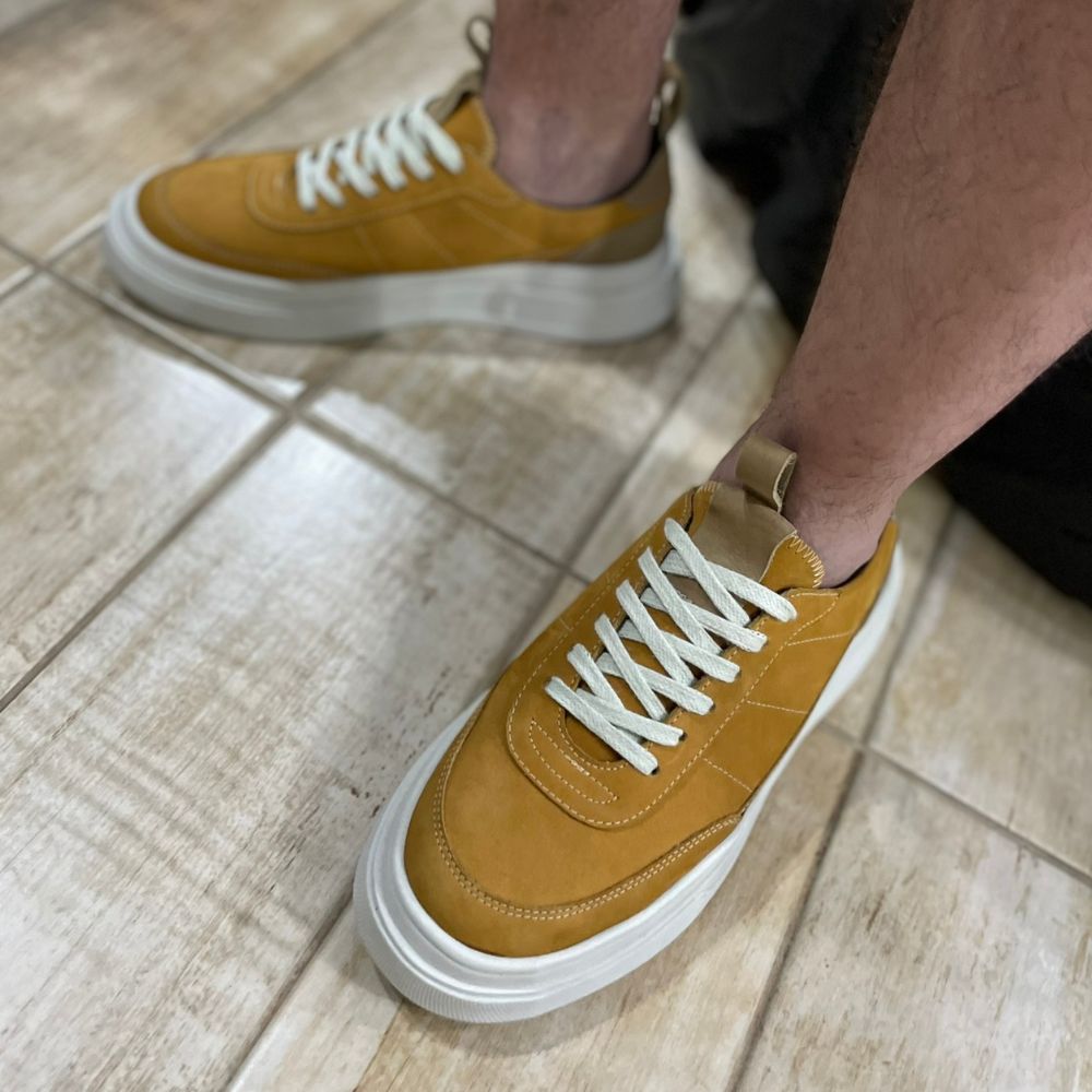 Mustard Colter Nubuck Sneakers