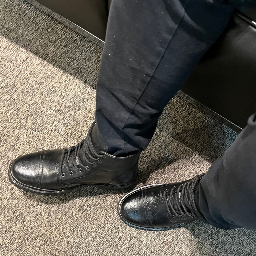 All Black Shelby Tooled Leather Boots