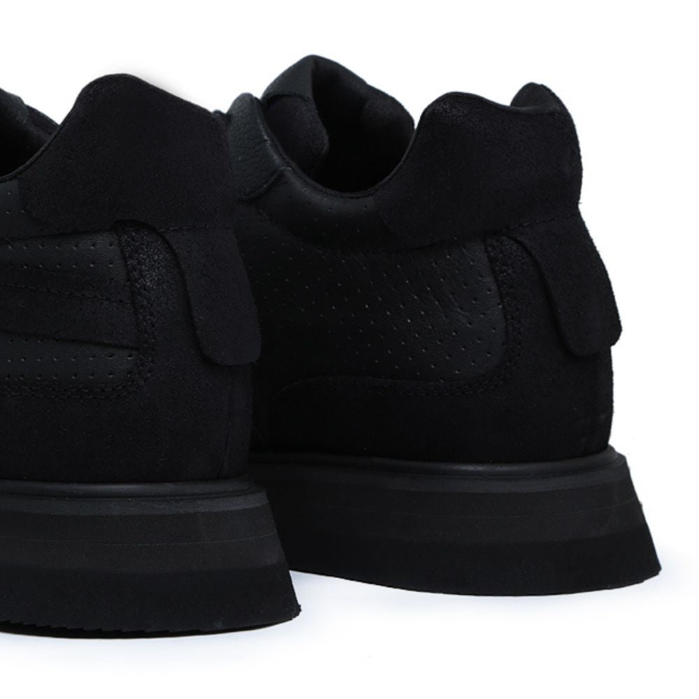 All Black Colter Leather Sneakers
