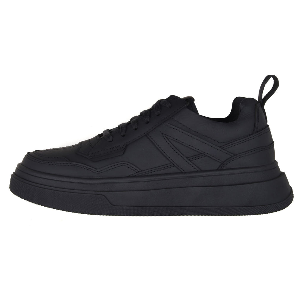 All Black Alex Leather Sneakers