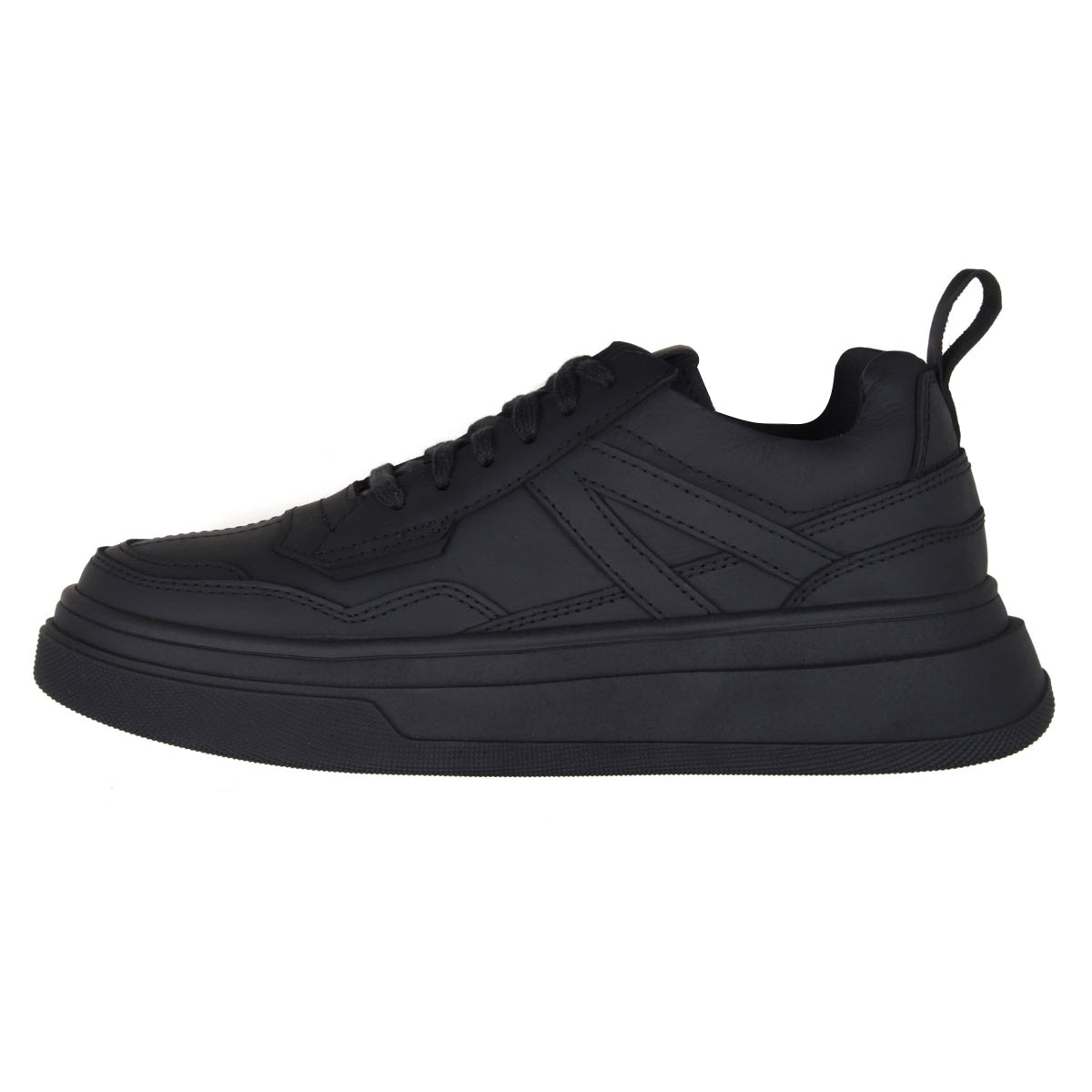 All Black Alex Leather Sneakers