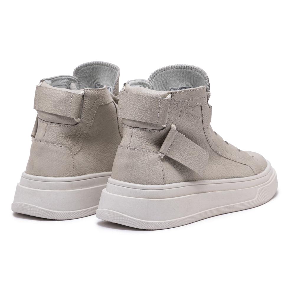 Bone Albus Leather High Top Sneakers
