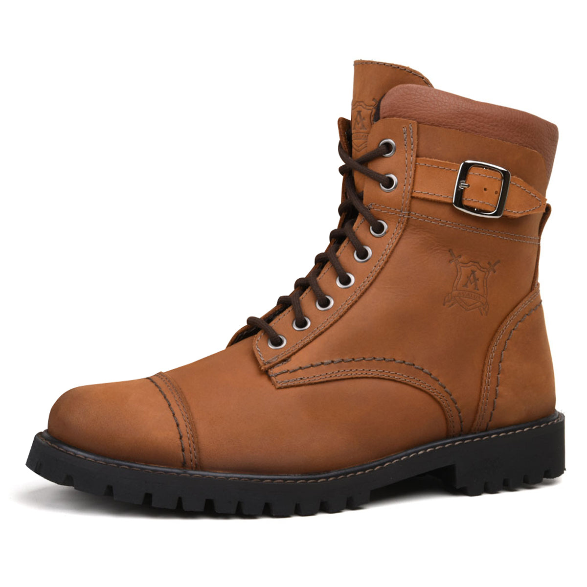 Whiskey Barry Leather Combat Boots