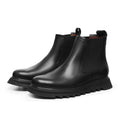 Black Bodie Leather Chelsea Boots