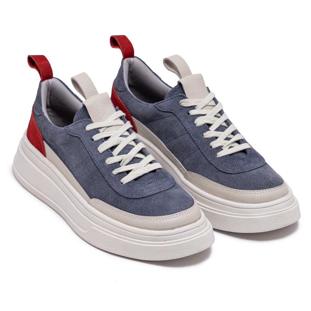 Denim Blue Colter Suede Sneakers