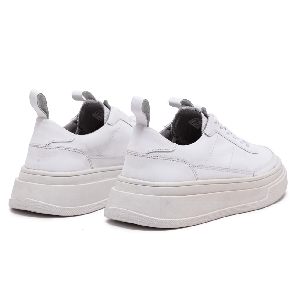 White Colter Leather Sneakers
