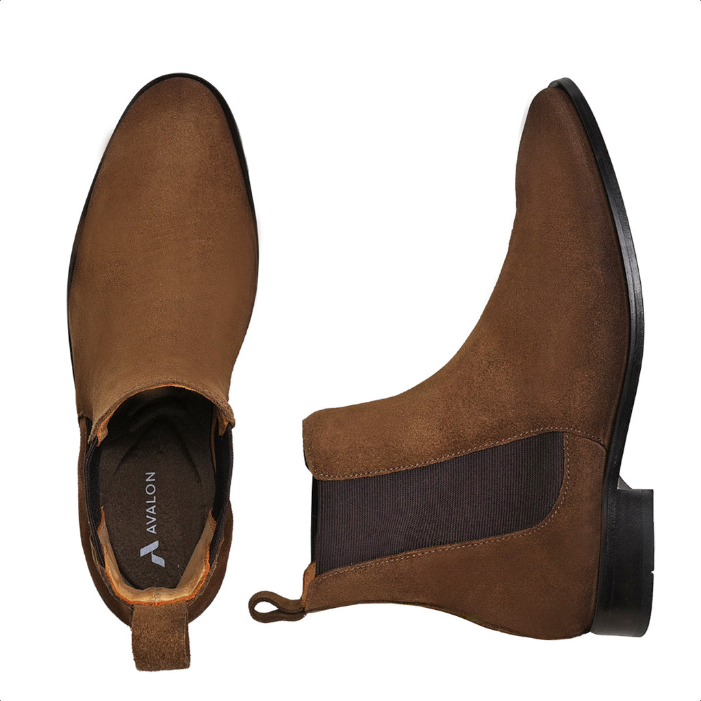Tobacco John Suede Chelsea Boots