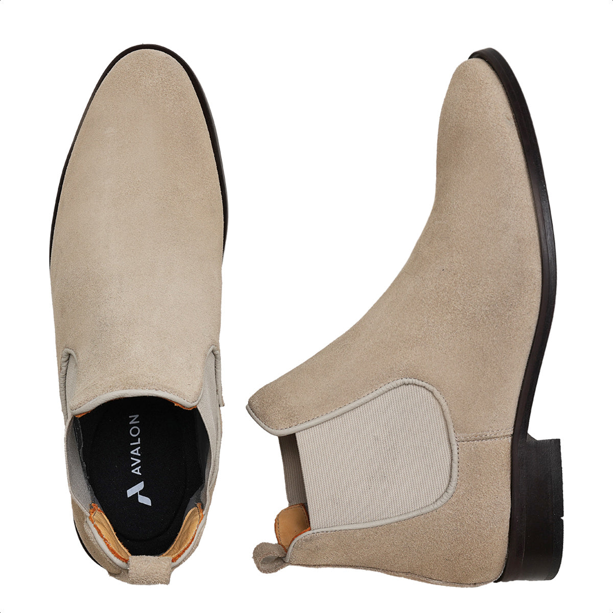 Sand Preston Suede Chelsea Boots