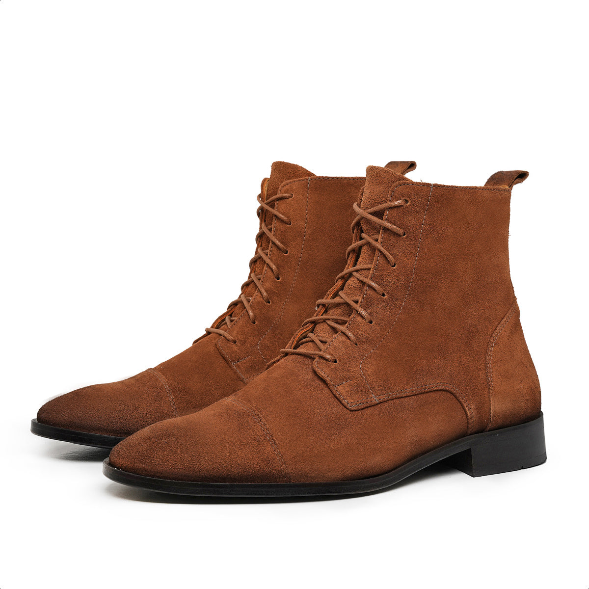 Rust Marston Suede Cap Toe Boots