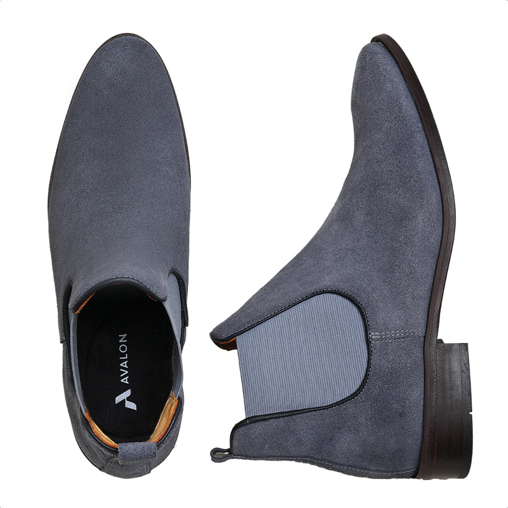 Slate Preston Suede Chelsea Boots
