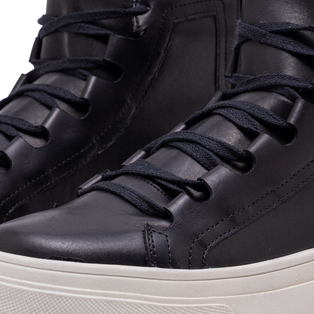 Black Albus Leather High Top Sneakers