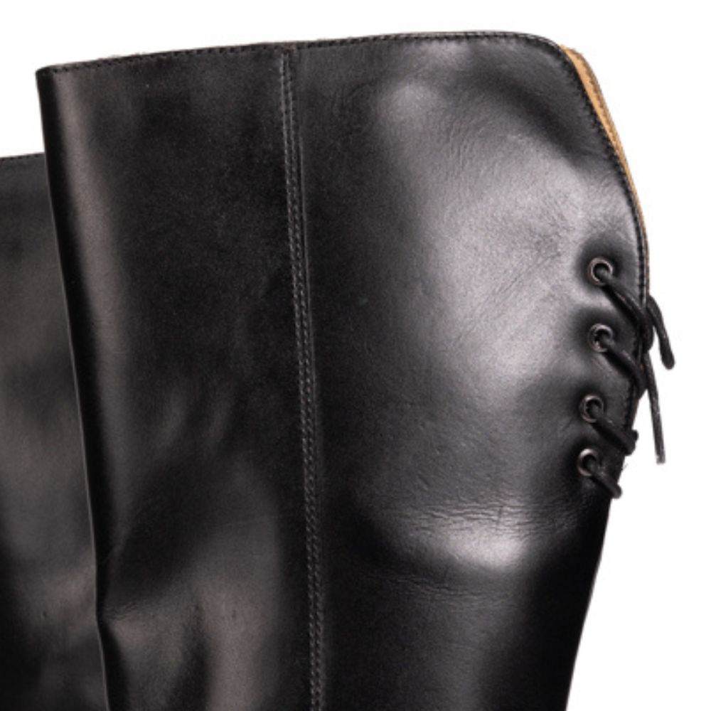 Black Jill Leather Knee High Boots
