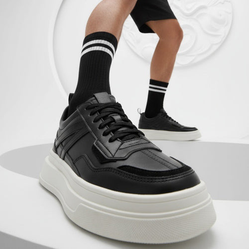 Black Alex Leather Sneakers