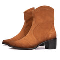 Tan Abby Suede Western Boots