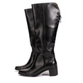 Black Jill Leather Knee High Boots