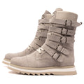 Stone Benny Suede Buckle Boots