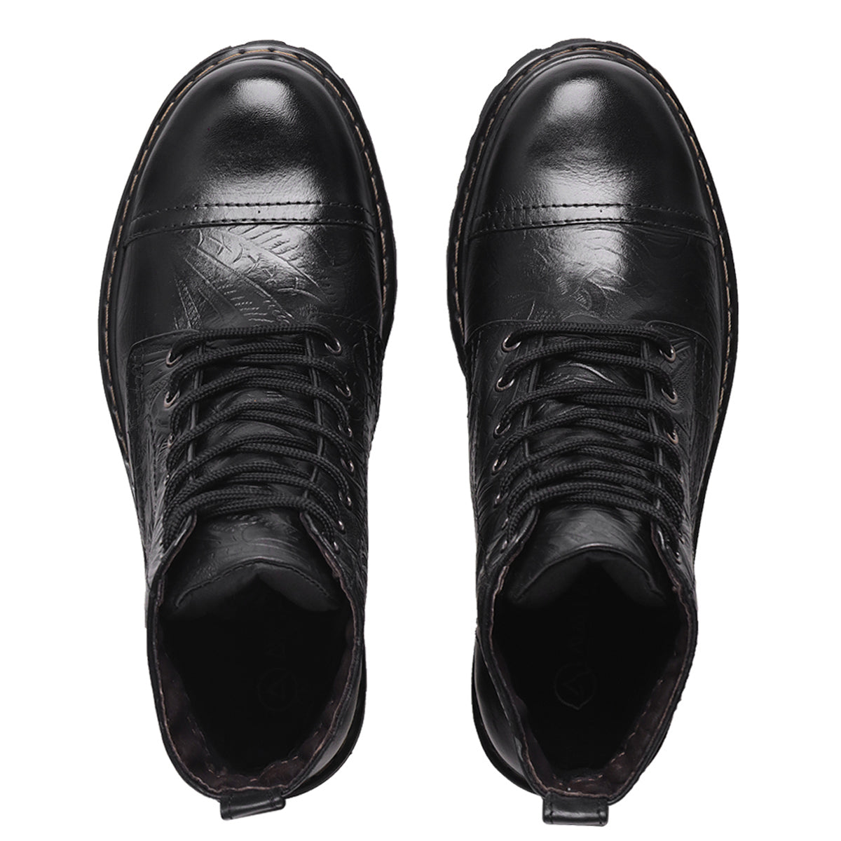All Black Shelby Tooled Leather Boots