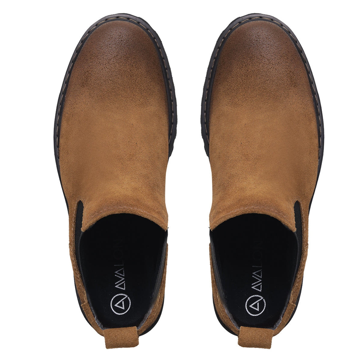 Tobacco Thomas Suede Lug Sole Chelsea Boots