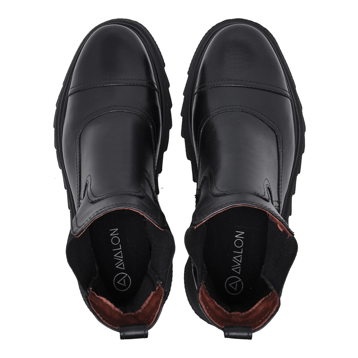 Black Ward Leather Chelsea Boots