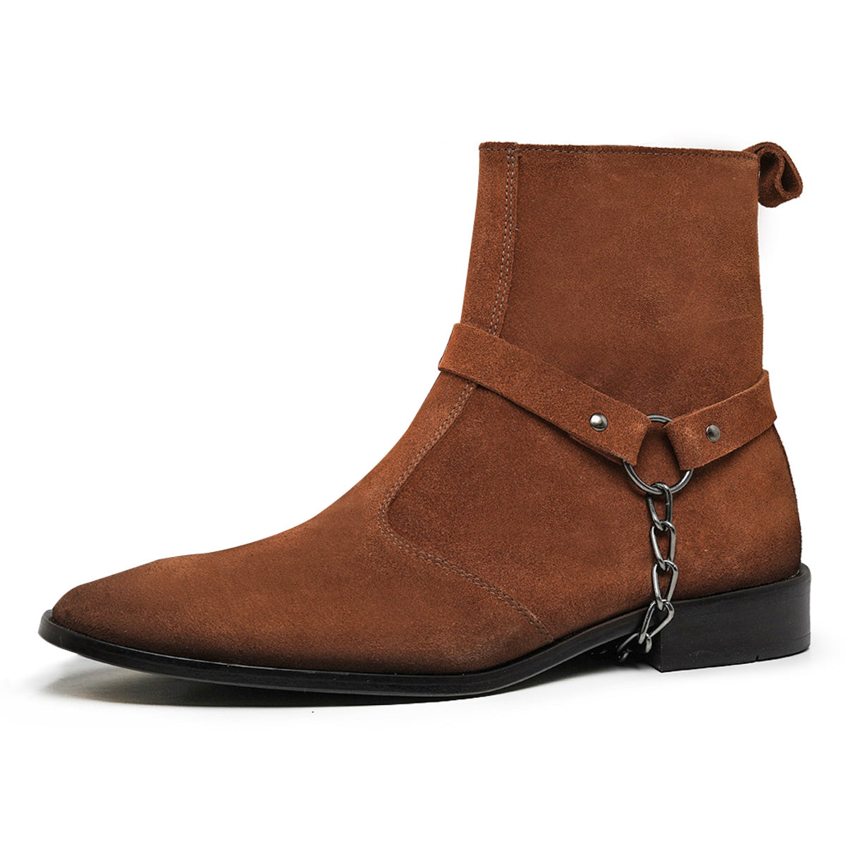 Rust Eskel Suede Harness Boots